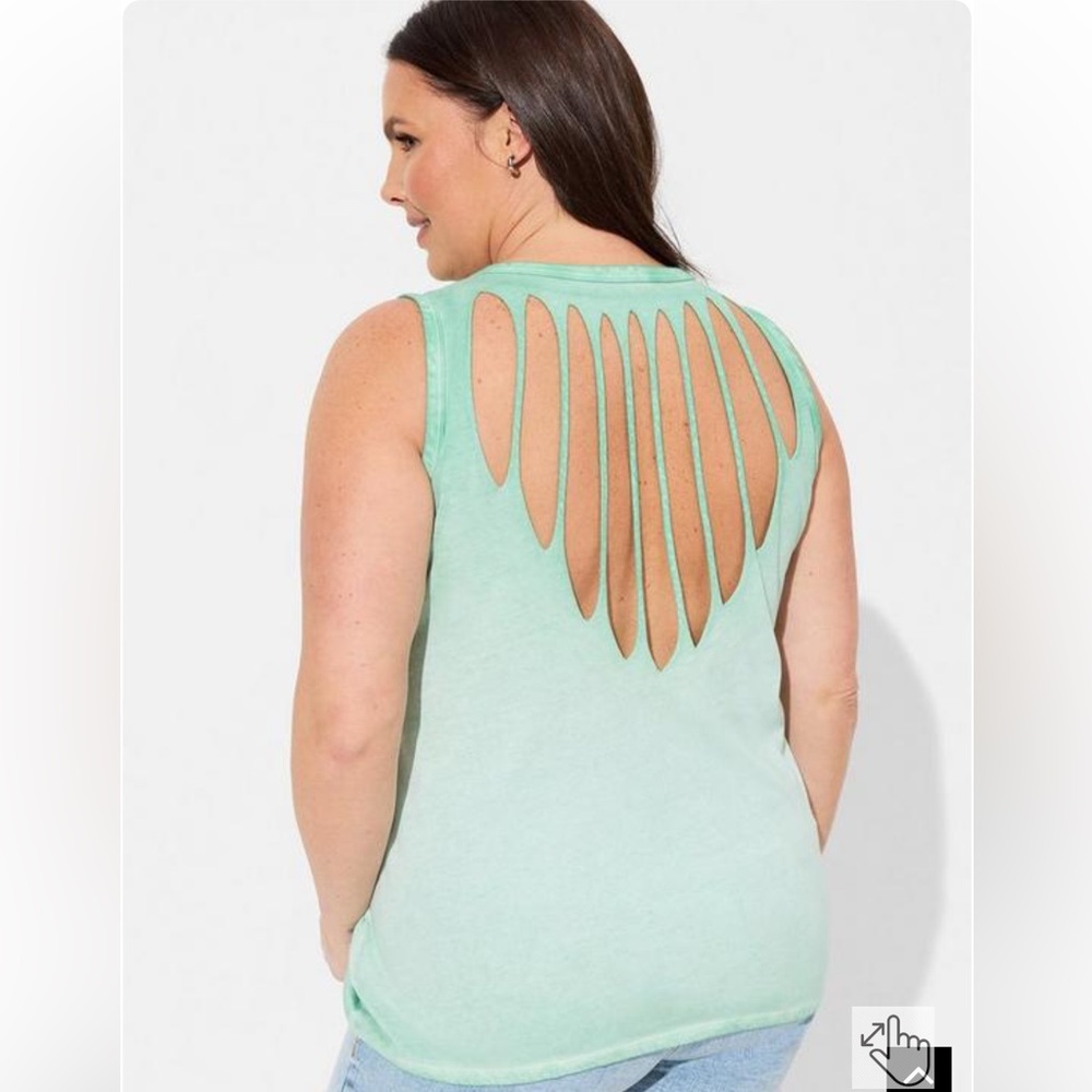 Torrid slub slash back tank